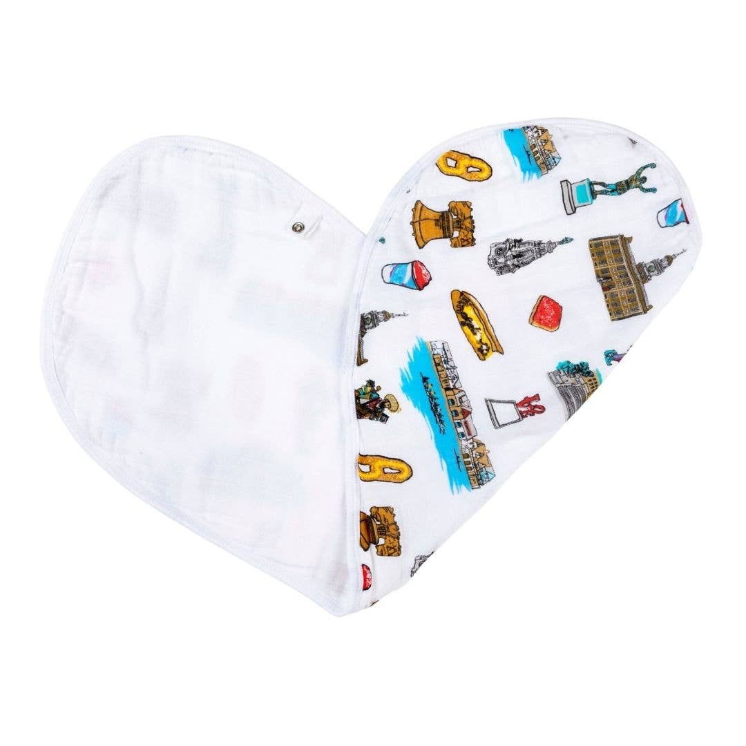 Philadelphia Baby: 2-in-1 Burp Cloth and Bib (Unisex)