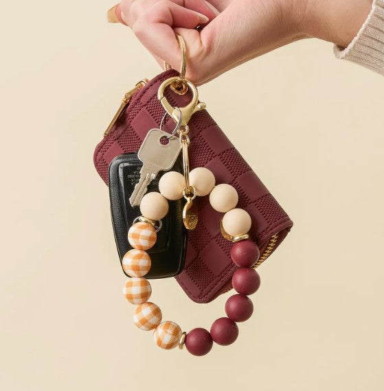 Wristlet - Berry Gingham