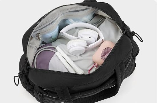 Lightweight Workout Duffle Bag- Black