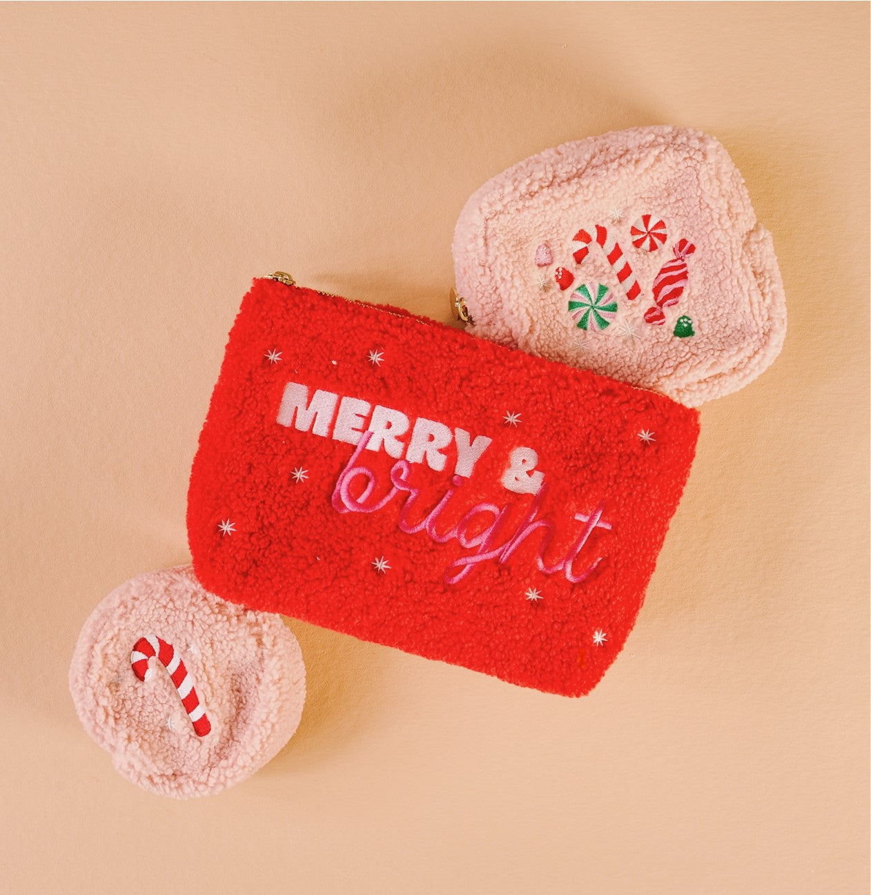 Teddy Pouch-Merry & Bright with Hot Cocoa Bar and Scented Colored Pencils