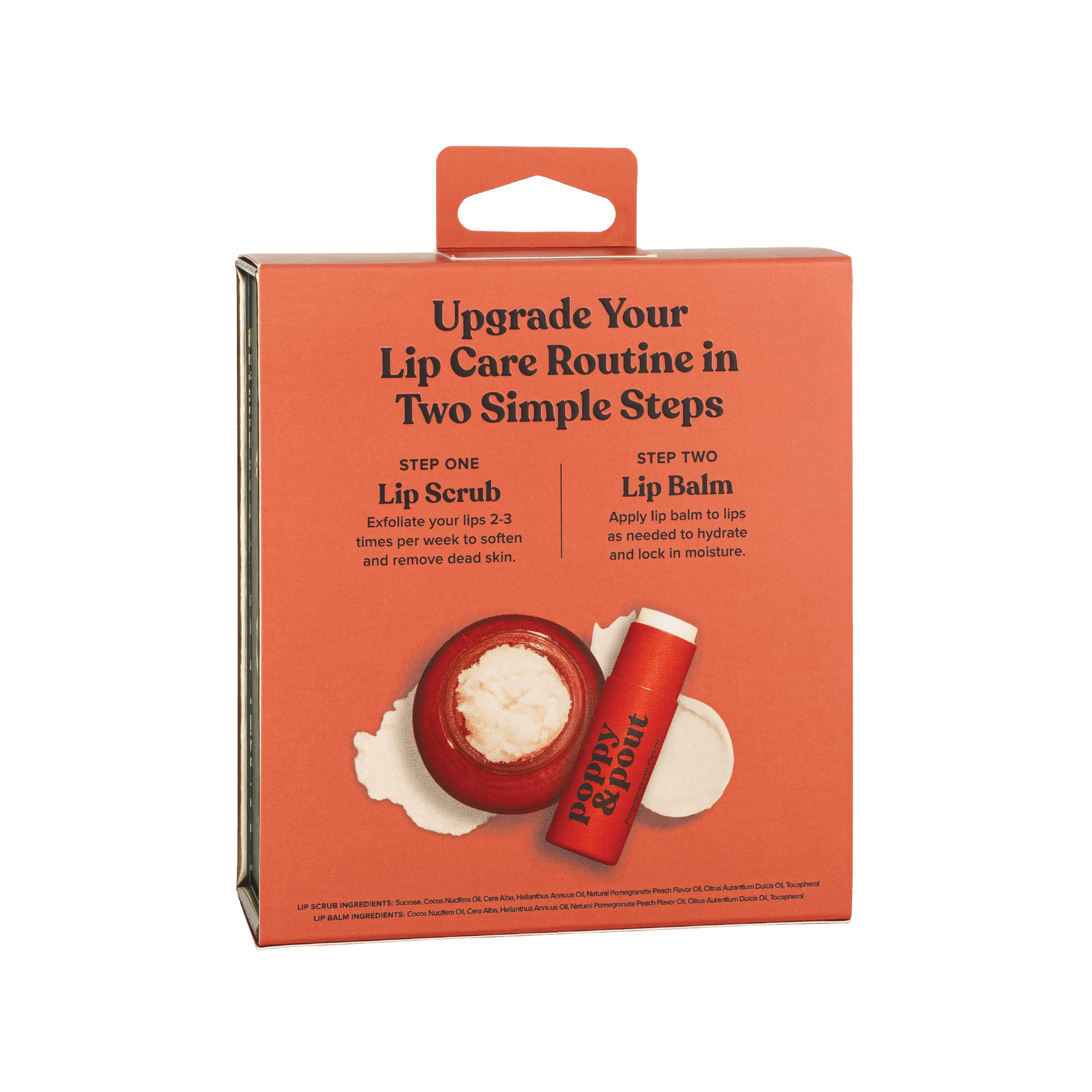 Poppy & Pout - Lip Care Duo - Pomegranate Peach