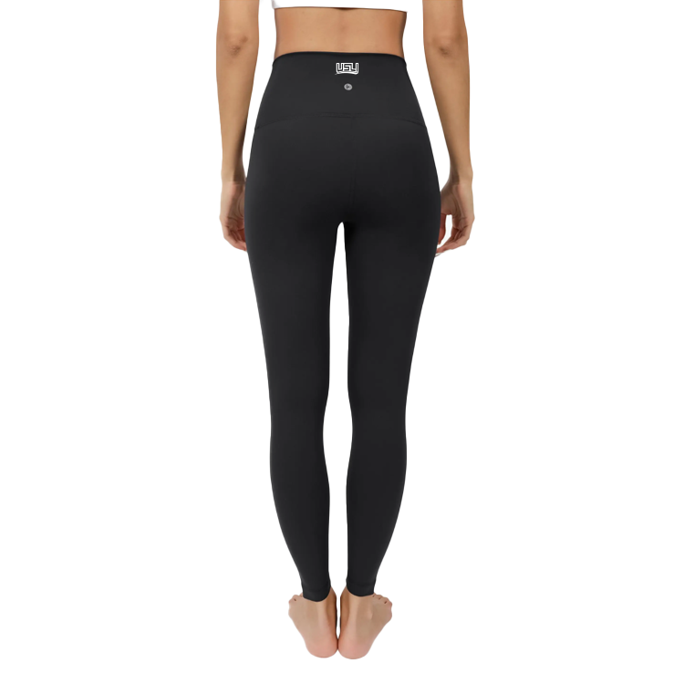 Superflex High Waist Elastic Free Ankle Leggings- Black
