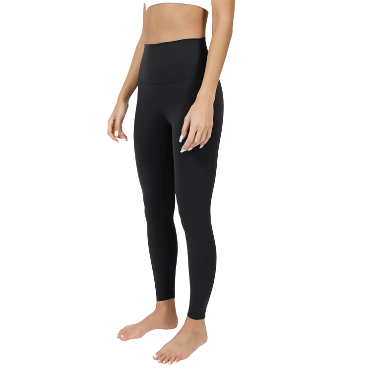 Superflex High Waist Elastic Free Ankle Leggings- Black