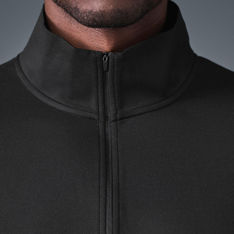 Alo - Men's Conquer 1/4 Zip Reform Long Sleeve - Black