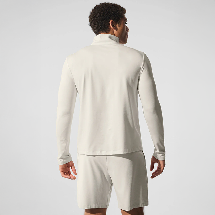 Alo - Men's Conquer 1/4 Zip Reform Long Sleeve - Bone