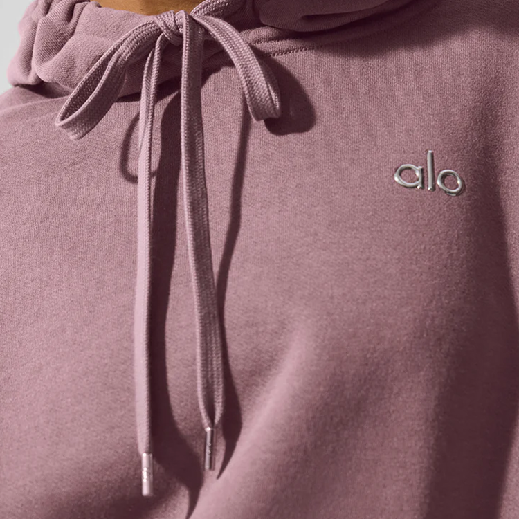Alo - Unisex Accolade Pullover Hoodie - Smoky Quartz