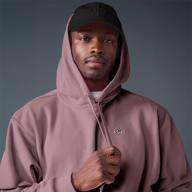 Alo - Unisex Accolade Pullover Hoodie - Smoky Quartz