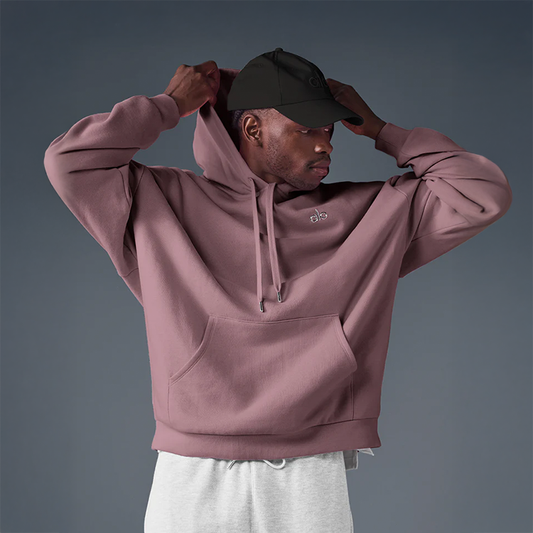 Alo - Unisex Accolade Pullover Hoodie - Smoky Quartz