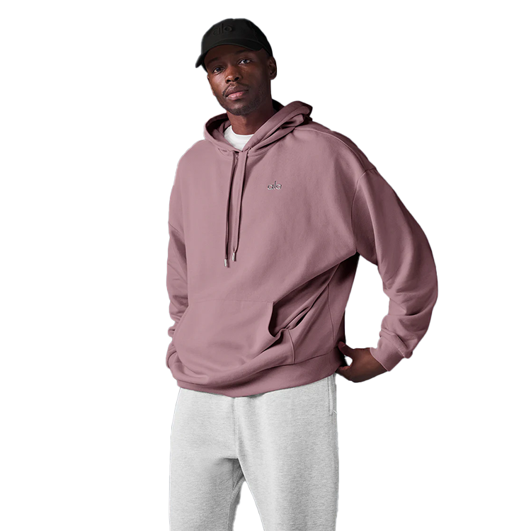 Alo - Unisex Accolade Pullover Hoodie - Smoky Quartz