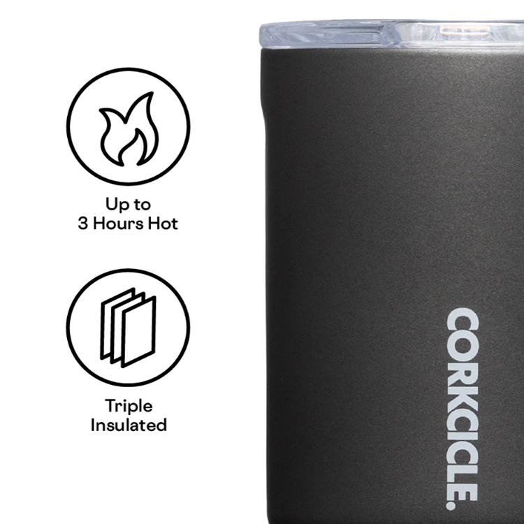 Corkcicle Pure Taste Ceramic Coffee Mug - 16 oz - Slate