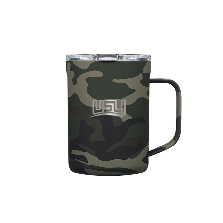 Corkcicle Classic Coffee Mug - 16 oz - Woodland Camo