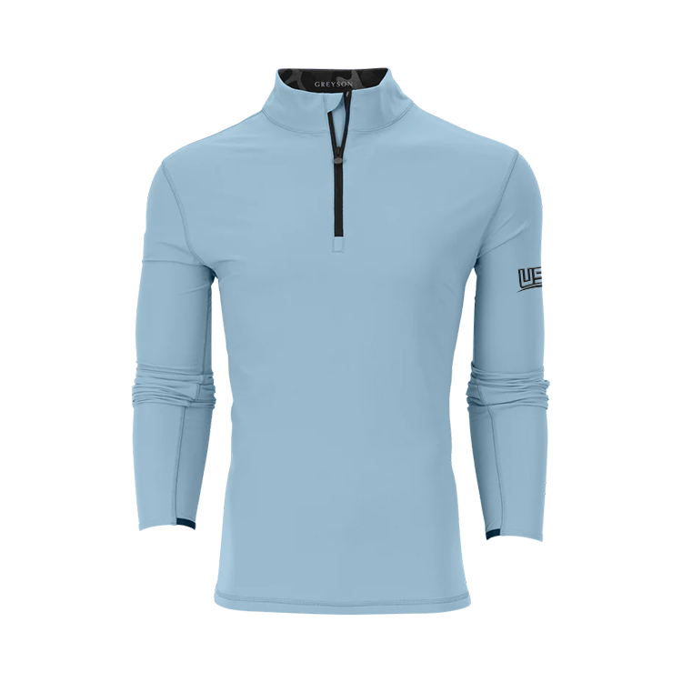 Greyson Men's Tate Quarter-Zip - Wolf Blue