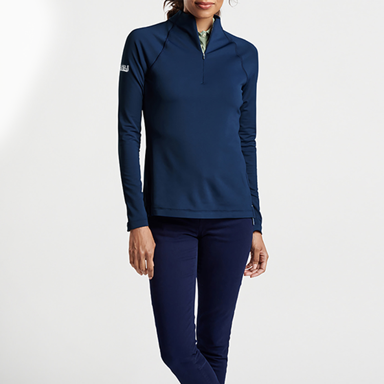 Peter Millar Women's Raglan Sleeve Perth Layer Quarter-Zip - Navy