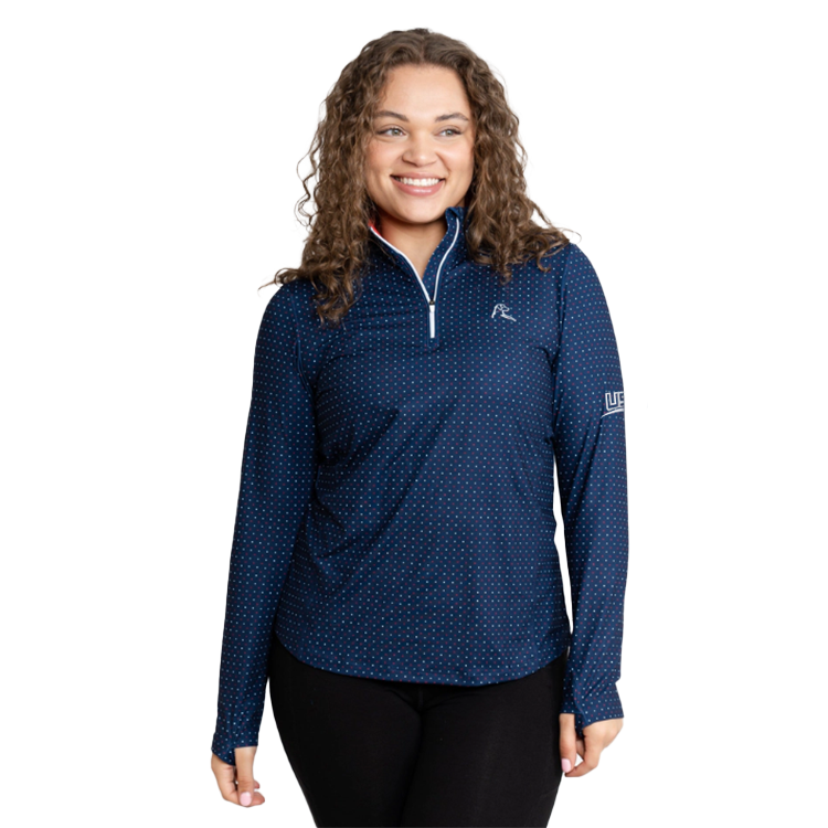 Rhoback Women's Stateside Dot Quarter Zip