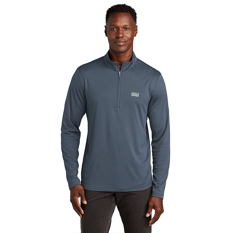 TravisMathew Men's Performance Quarter Zip - Vintage Indigo