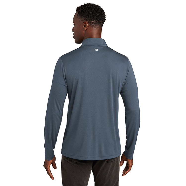 TravisMathew Men's Performance Quarter Zip - Vintage Indigo