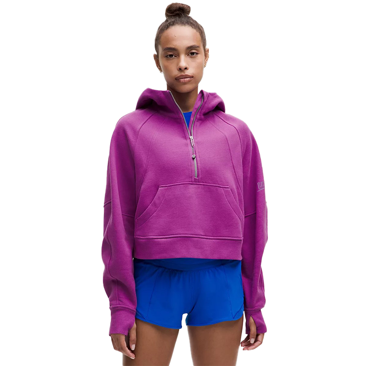 lululemon Scuba Oversized Half-Zip Hoodie- Vivid Plum