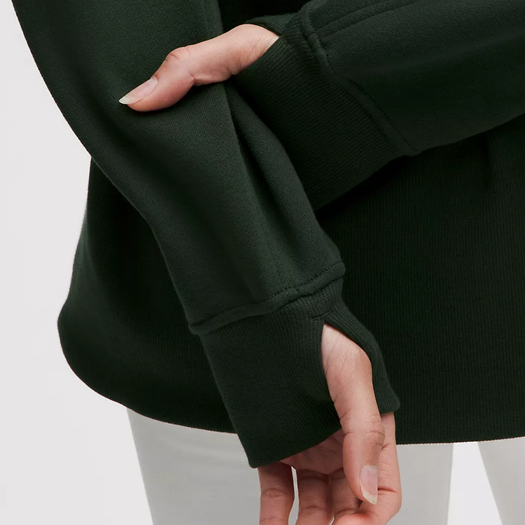 lululemon - Women's Scuba Oversized Funnel-Neck Half Zip - Long - Rainforest Green