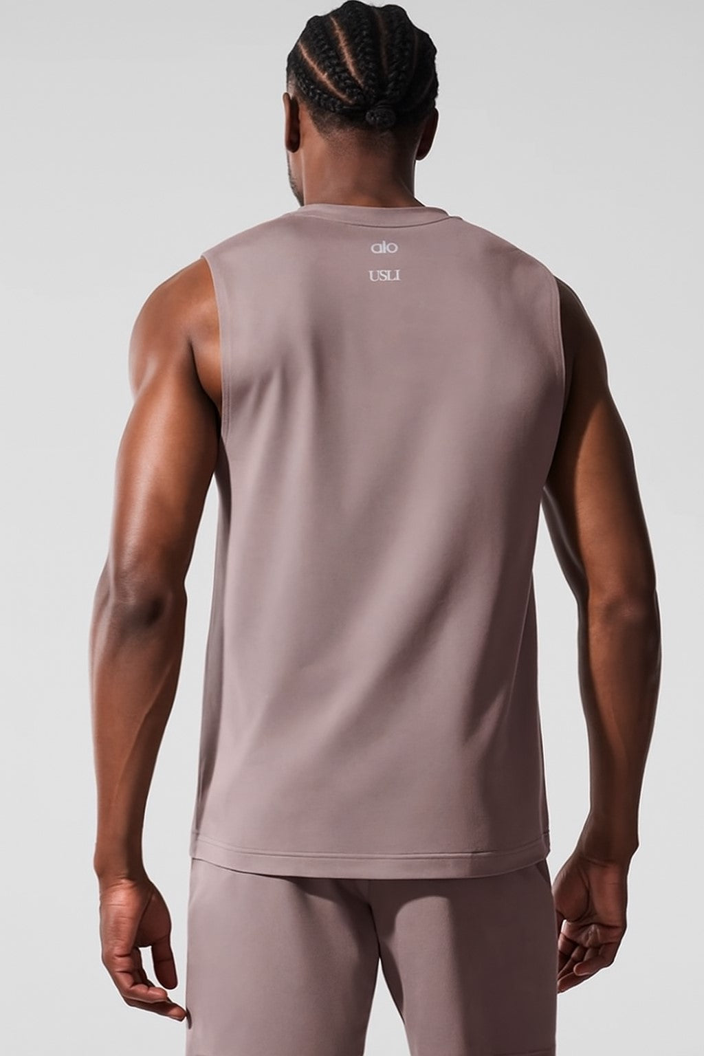 Alo - Men's Conquer Muscle Tank- Mushroom