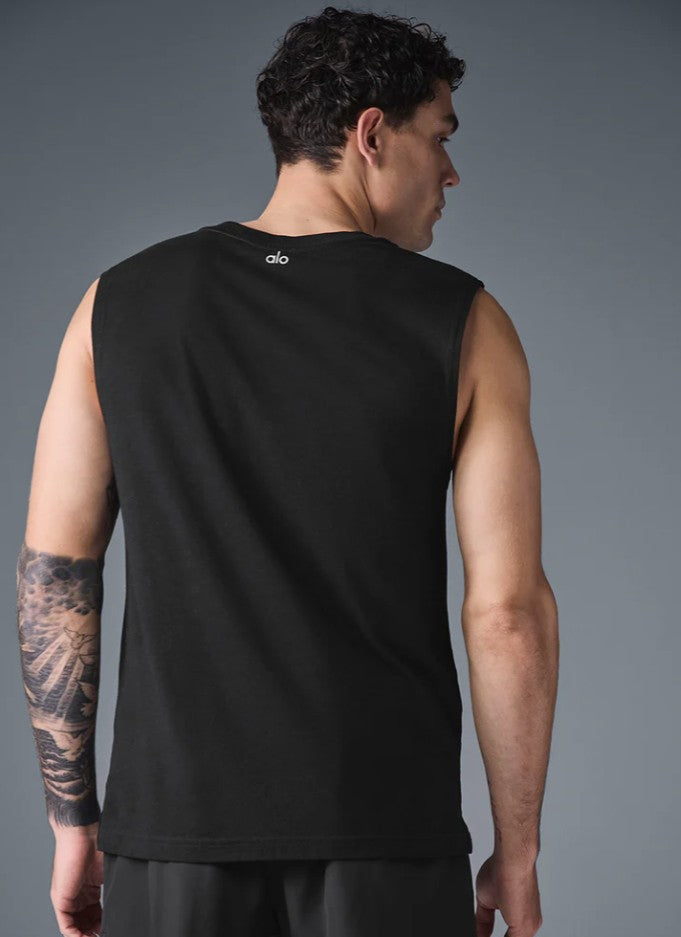 Alo - Men's Conquer Muscle Tank- Black