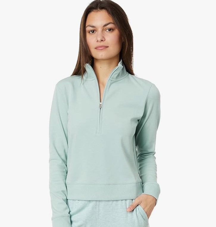 Travis Matthew Women's Cloud Fleece Half Zip - Ether
