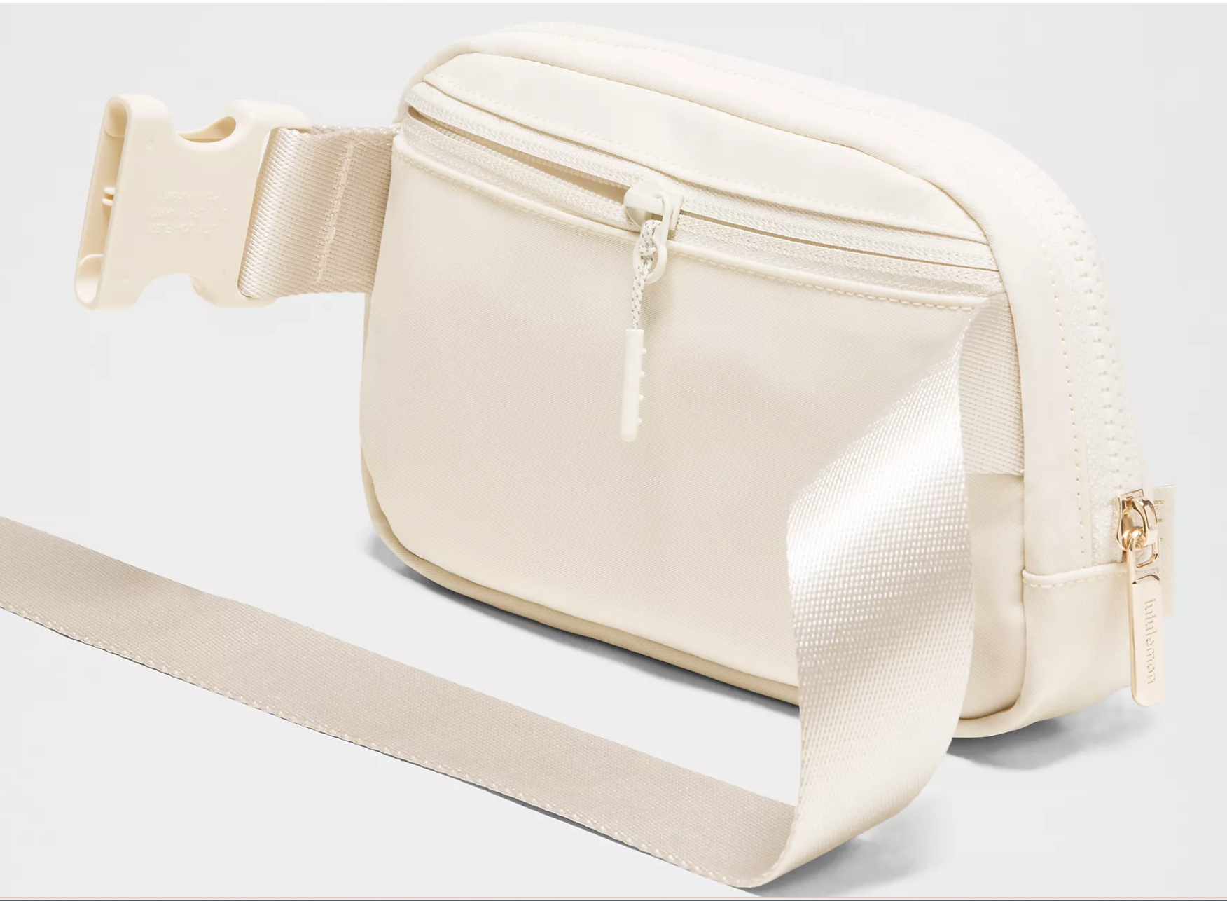 lululemon Everywhere Belt Bag - Light Ivory/Gold