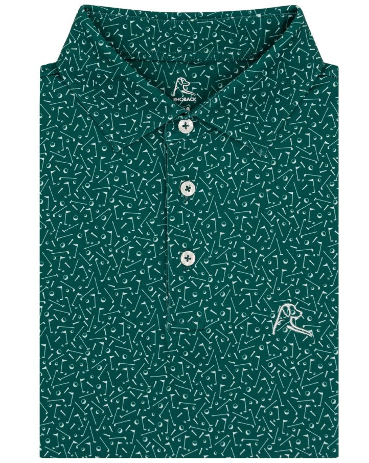 Rhoback - The Mulligan Performance Polo - Fairway Green