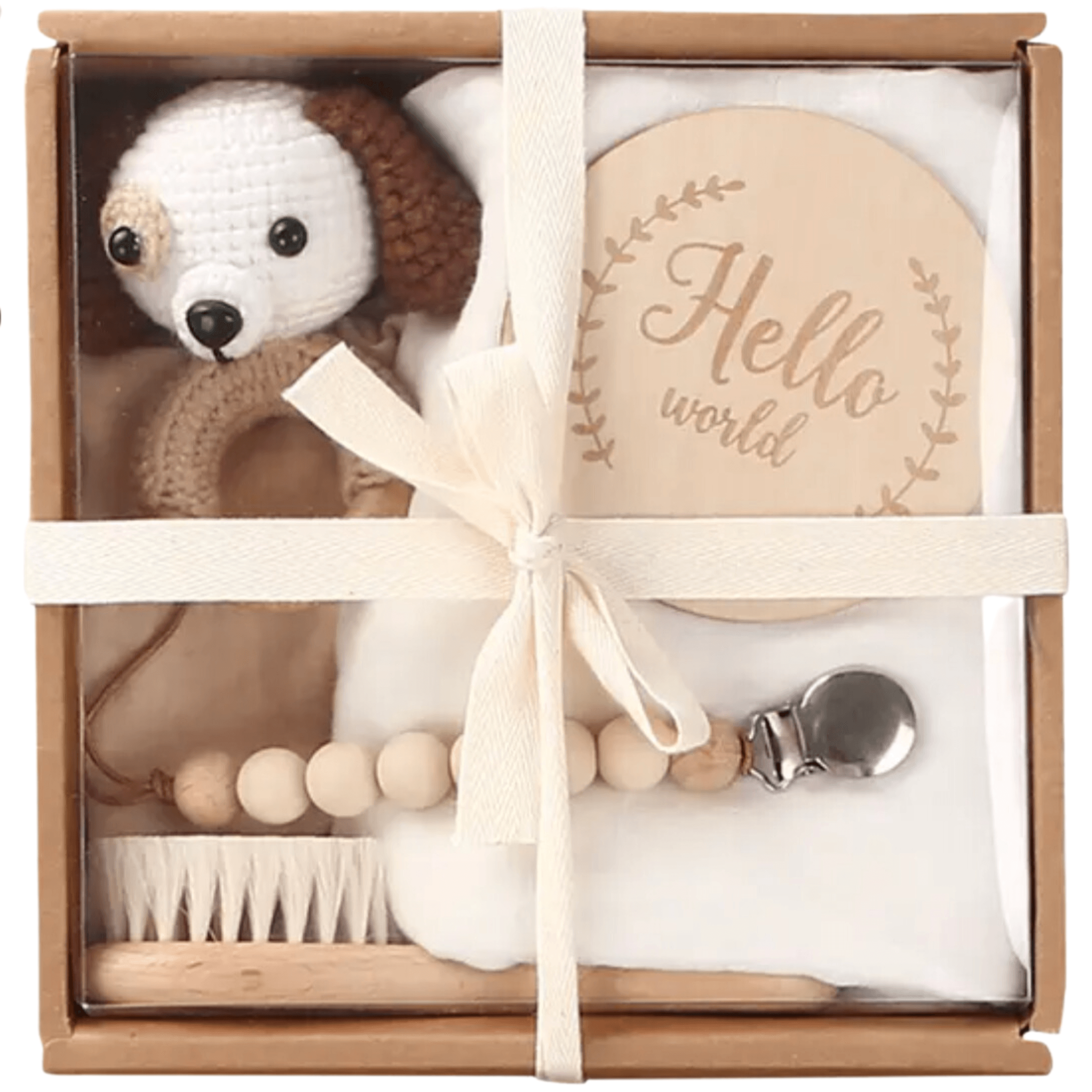 Welcome Baby Gift Box - Charming 6-Piece Set for Newborns
