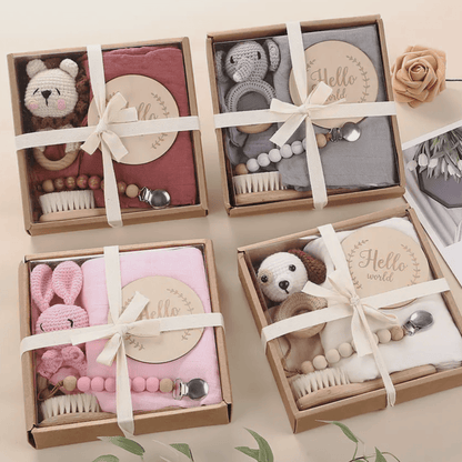 Welcome Baby Gift Box - Charming 6-Piece Set for Newborns