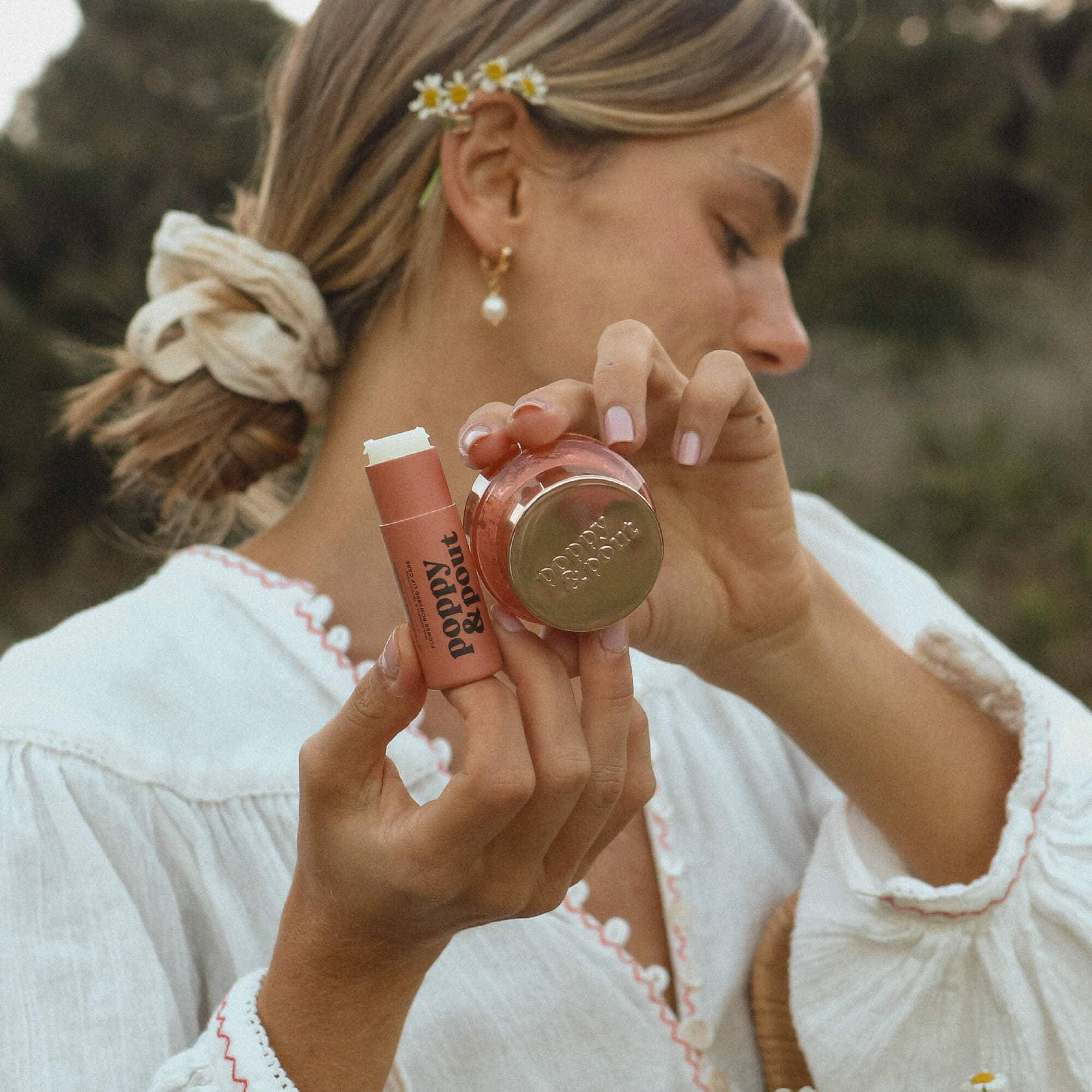 Poppy & Pout - Lip Care Duo - Pomegranate Peach
