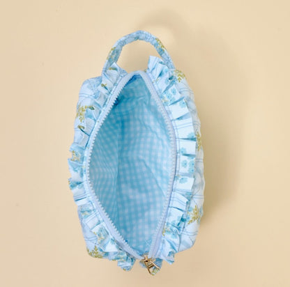 Essentials Quilted Cosmetic Pouch–Oh So Fancy Blue