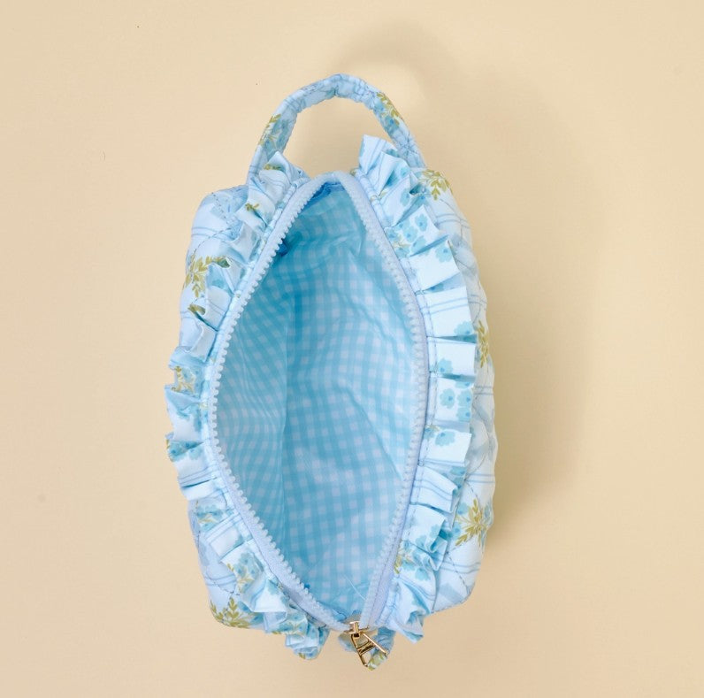 Essentials Quilted Cosmetic Pouch–Oh So Fancy Blue