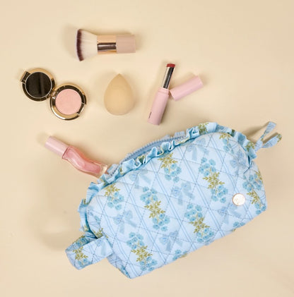 Essentials Quilted Cosmetic Pouch–Oh So Fancy Blue