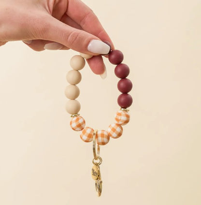 Wristlet - Berry Gingham