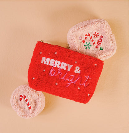 Teddy Pouch-Merry & Bright with Hot Cocoa Bar and Scented Colored Pencils