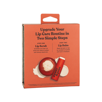 Poppy & Pout - Lip Care Duo - Pomegranate Peach
