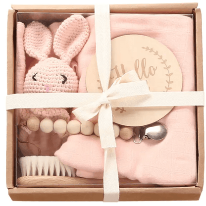 Welcome Baby Gift Box - Charming 6-Piece Set for Newborns