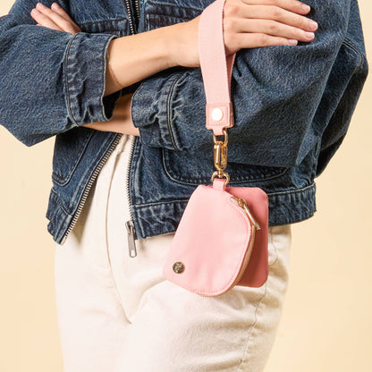 Dynamic Duo Pouch Wristlet - Rose