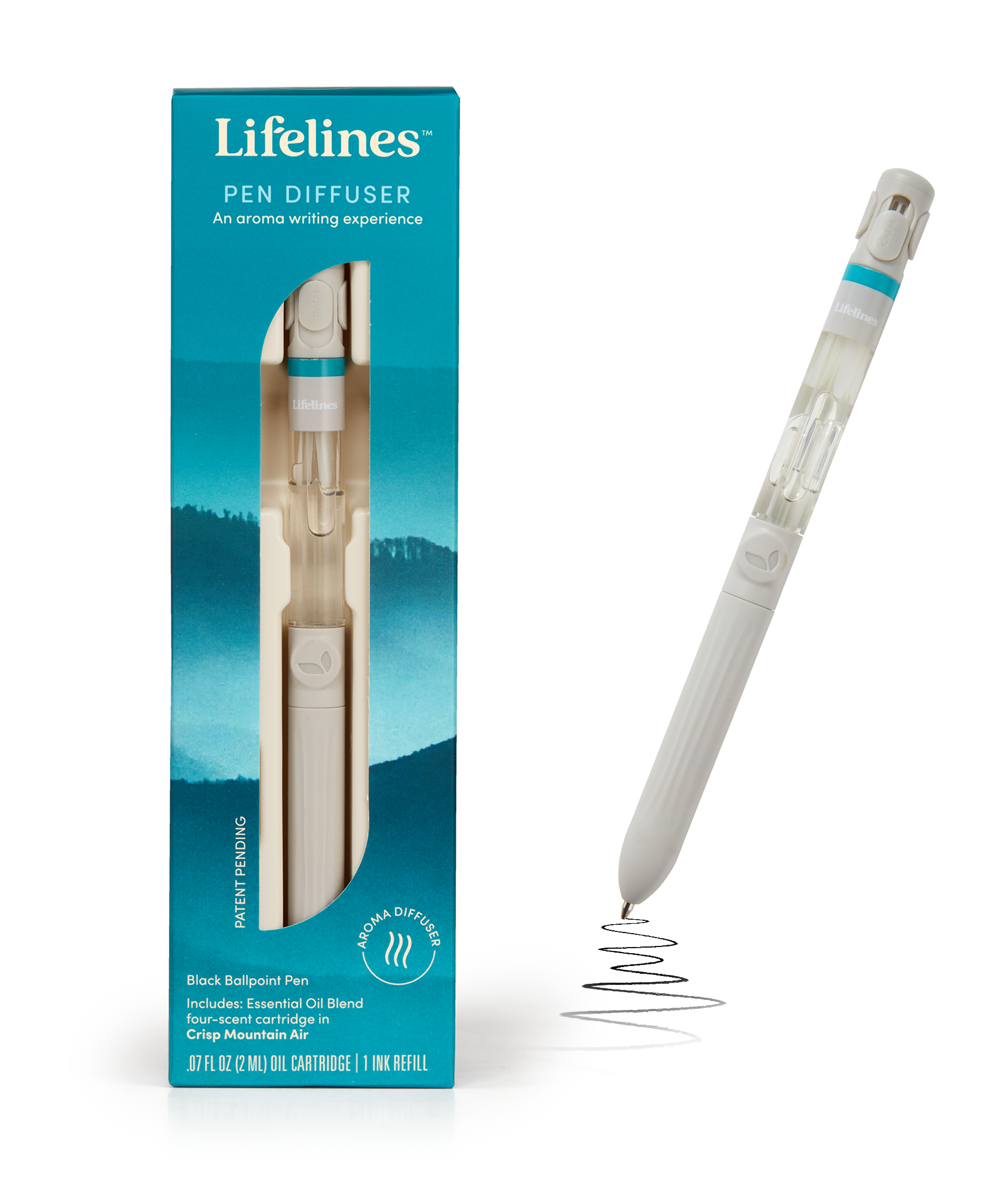 Lifelines Pen Diffuser with Essential Oil Blend - Crsip Mountain Air