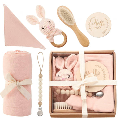 Welcome Baby Gift Box - Charming 6-Piece Set for Newborns