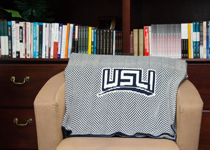 Herringbone Blanket - Navy