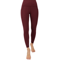 Women's Fitness Leggings - Maroon