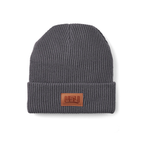 Leeman Trellis Ribbed Cuffed Beanie - Grey