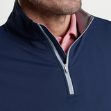 Peter Millar Men's Perth Stretch Loop Terry Quarter-Zip - Navy