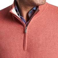 Peter Millar Men's Whitaker Quarter-Zip Sweater - Clay Rose