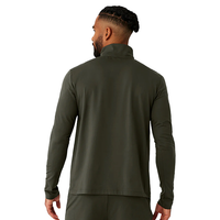 Alo Men's Conquer Reform Quarter Zip - Fatigue Green