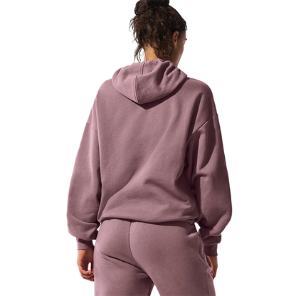 Alo - Unisex Accolade Pullover Hoodie - Smoky Quartz