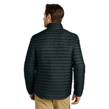 Eddie Bauer Men's Black Packable Quilted Full-Zip