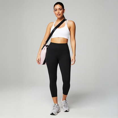 Fabletics - Women's On The Go Powerhold High-waisted Capri Legging - Black