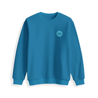 Monochrome Crewneck Pullover - Teal